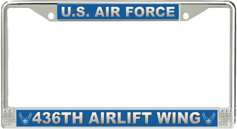 U.S. Air Force 436th Airlift Wing License Plate Frame