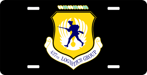 U.S. Air Force 437th Logistics Group License Plate