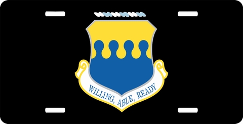 U.S. Air Force 43rd Air Refueling Wing License Plate