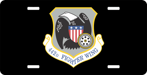 U.S. Air Force 442nd Fighter Wing License Plate