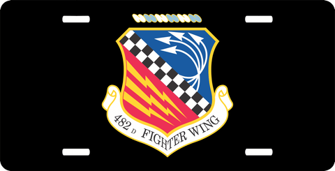 U.S. Air Force 482nd Fighter Wing License Plate