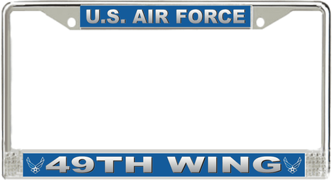 U.S. Air Force 49th Wing License Plate Frame