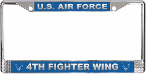 U.S. Air Force 4th Fighter Wing License Plate Frame
