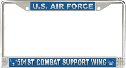U.S. Air Force 501st Combat Support Wing License Plate Frame