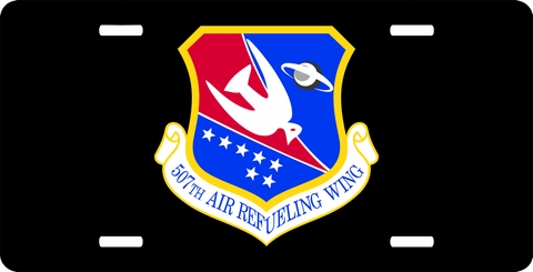 U.S. Air Force 507th Air Refueling Wing License Plate