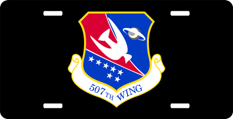 U.S. Air Force 507th Wing License Plate