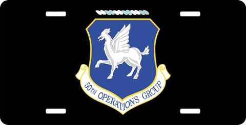 U.S. Air Force 50th Operations Group License Plate