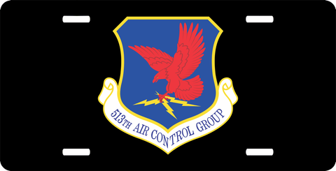 U.S. Air Force 513th Air Control Group License Plate