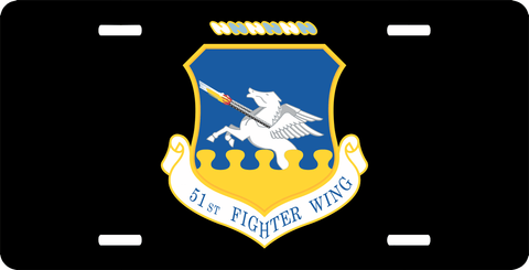 U.S. Air Force 51st Fighter Wing License Plate