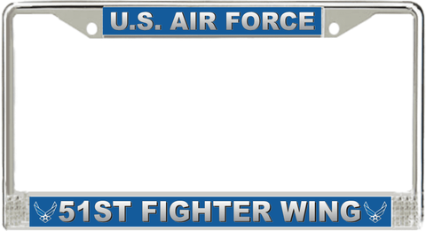 U.S. Air Force 51st Fighter Wing License Plate Frame