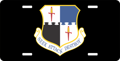U.S. Air Force 52nd Fighter Wing License Plate