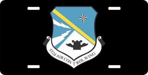 U.S. Air Force 552nd Air Control Wing License Plate