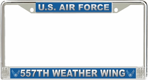 U.S. Air Force 557th Weather Wing License Plate Frame