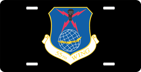 U.S. Air Force 55th Wing License Plate