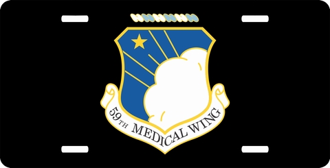 U.S. Air Force 59th Medical Wing License Plate