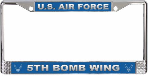 U.S. Air Force 5th Bomb Wing License Plate Frame