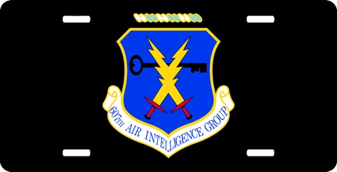 U.S. Air Force 607th Air Intelligence Group License Plate