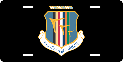 U.S. Air Force 60th Support Group License Plate