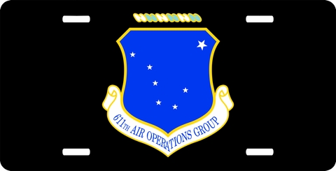 U.S. Air Force 611th Air Operations Group License Plate