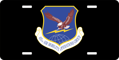 U.S. Air Force 615th Air Mobility Operations Group License Plate