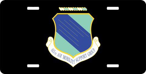 U.S. Air Force 615th Air Mobility Support Group License Plate