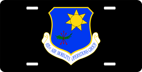 U.S. Air Force 621st Air Mobility Operations Group License Plate