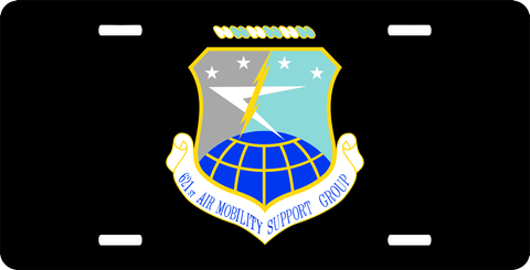 U.S. Air Force 621st Air Mobility Support Group License Plate