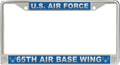 U.S. Air Force 65th Air Base Wing License Plate Frame