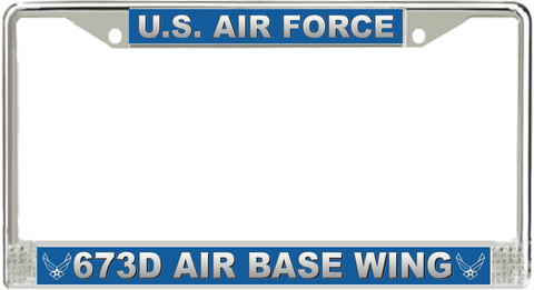 U.S. Air Force 673d Air Base Wing License Plate Frame