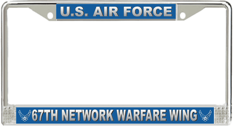 U.S. Air Force 67th Network Warfare Wing License Plate Frame