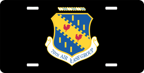 U.S. Air Force 70th Air Base Group License Plate