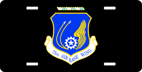 U.S. Air Force 75th Air Base Wing License Plate