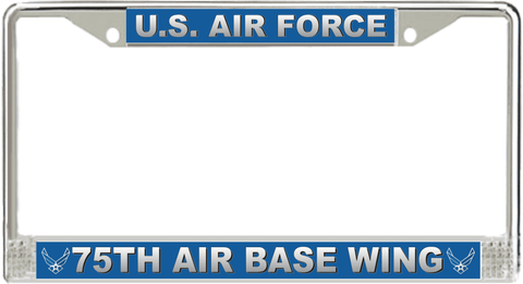 U.S. Air Force 75th Air Base Wing License Plate Frame