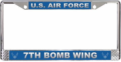 U.S. Air Force 7th Bomb Wing License Plate Frame