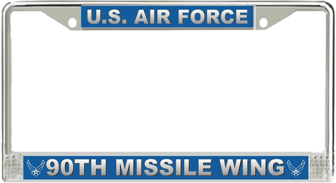 U.S. Air Force 90th Missile Wing License Plate Frame