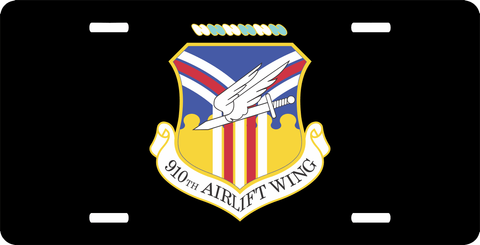 U.S. Air Force 910th Airlift Wing License Plate