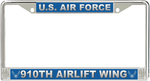 U.S. Air Force 910th Airlift Wing License Plate Frame