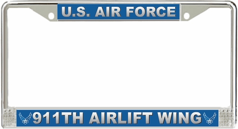 U.S. Air Force 911th Airlift Wing License Plate Frame