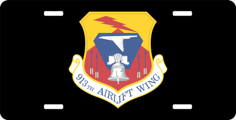 U.S. Air Force 913th Airlift Wing License Plate