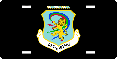 U.S. Air Force 917th Wing License Plate