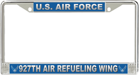 U.S. Air Force 927th Air Refueling Wing License Plate Frame