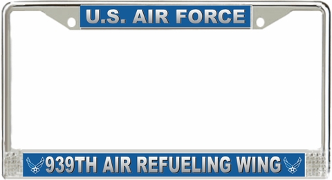 U.S. Air Force 939th Air Refueling Wing License Plate Frame