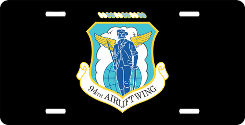 U.S. Air Force 94th Airlift Wing License Plate