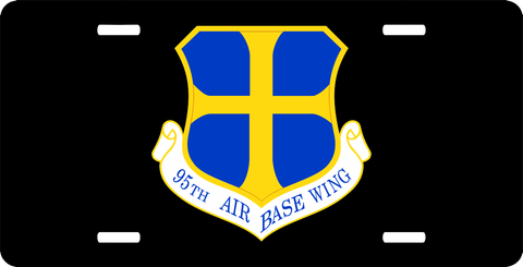 U.S. Air Force 95th Air Base Wing License Plate