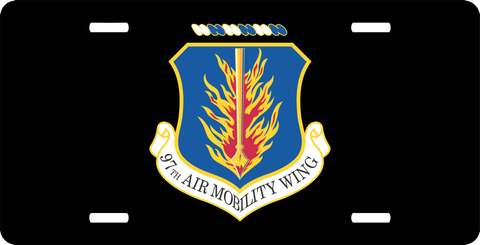 U.S. Air Force 97th Air Mobility Wing License Plate