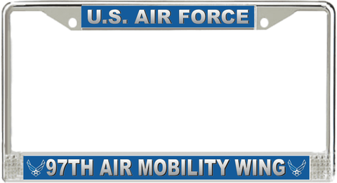 U.S. Air Force 97th Air Mobility Wing License Plate Frame