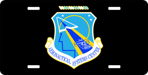 U.S. Air Force Aeronautical System Center License Plate