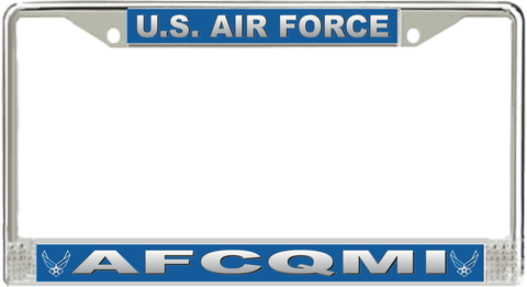 U.S. Air Force AFCQMI License Plate Frame