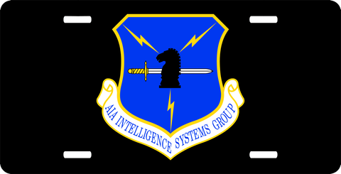 U.S. Air Force AIA Intelligence Systems Group License Plate