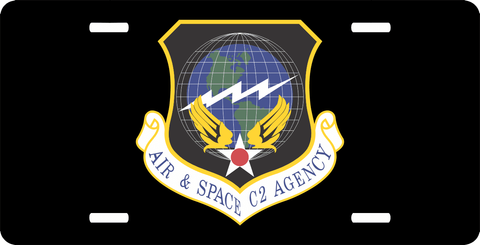 U.S. Air Force Air And Space C2 Agency License Plate